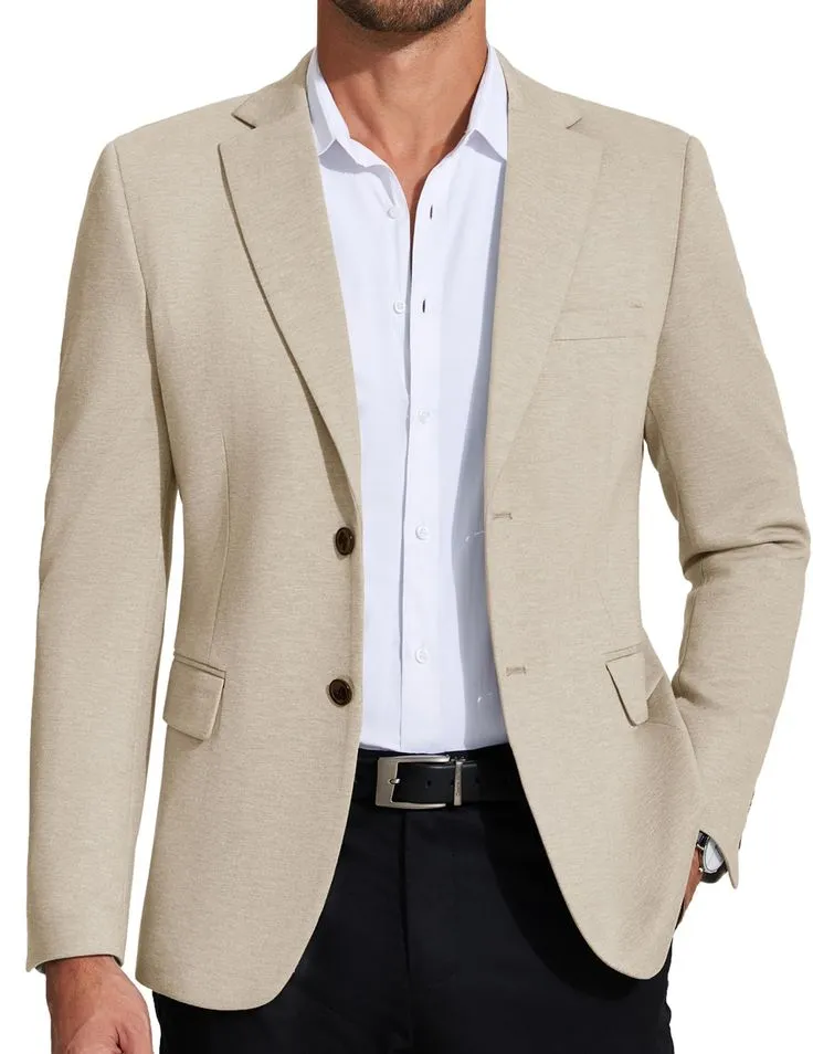 Men's business casual knit blazer multiple colors